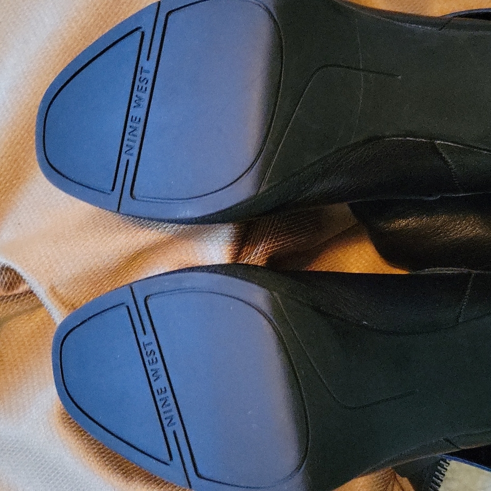 NINE WEST LEATHER PLATFORM BOOTS FAUX SHERLING INSIDE. SZ 7 NEVER WORN - Picture 6 of 6